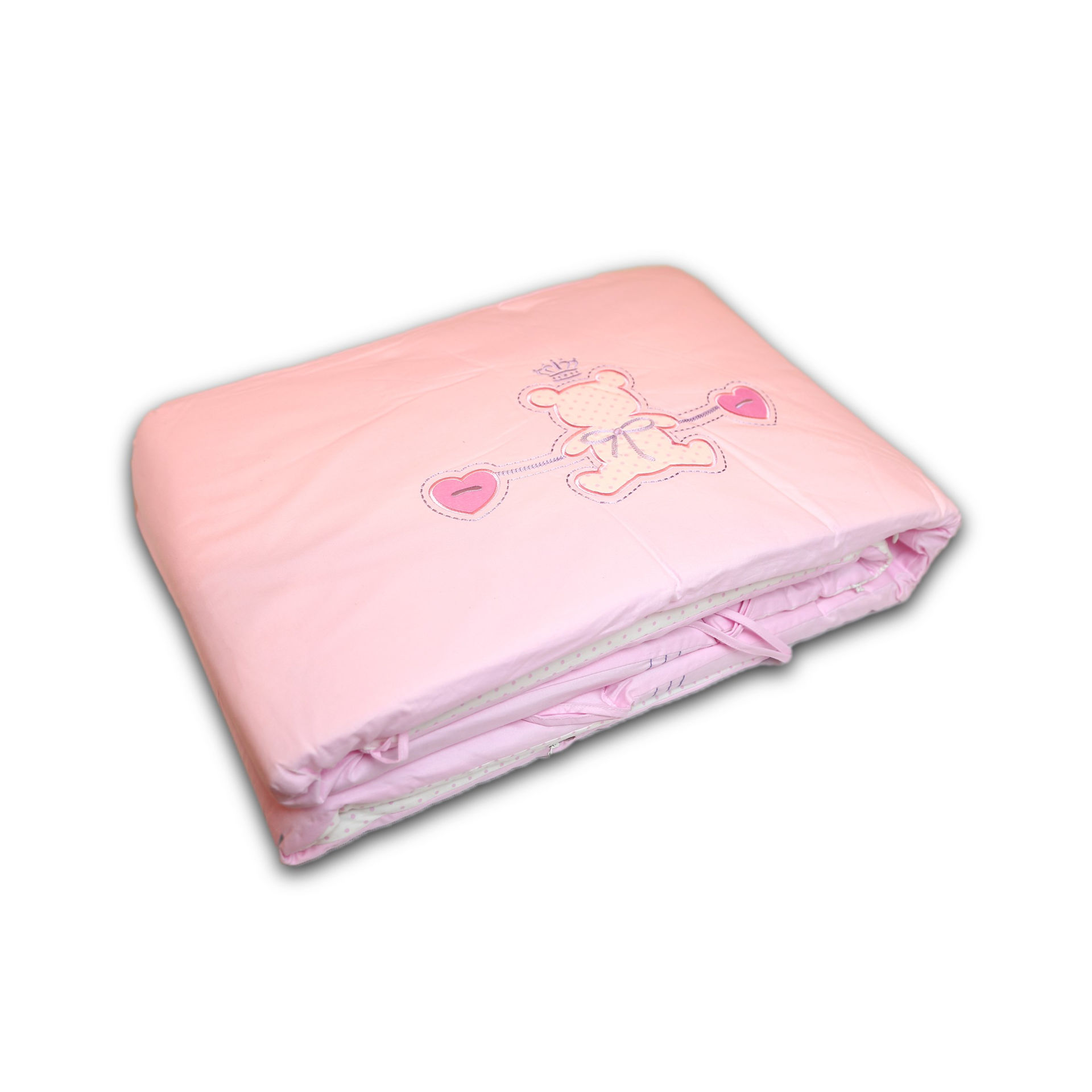 سرویس لحاف نوزادی 7 تکه کازابل طرح بیر Casabel Baby 7pcs CS Pink Bear Bedding Set