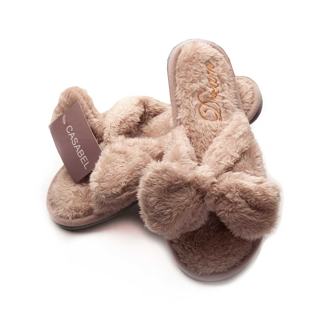 دمپایی زنانه کازابل طرح پاپیونی slippers 37-38