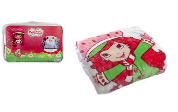 پتو دیزنی تاچ طرح استرابری شورت کیک STRAWBERRY SHORTCAKE  L.BAT 160X220