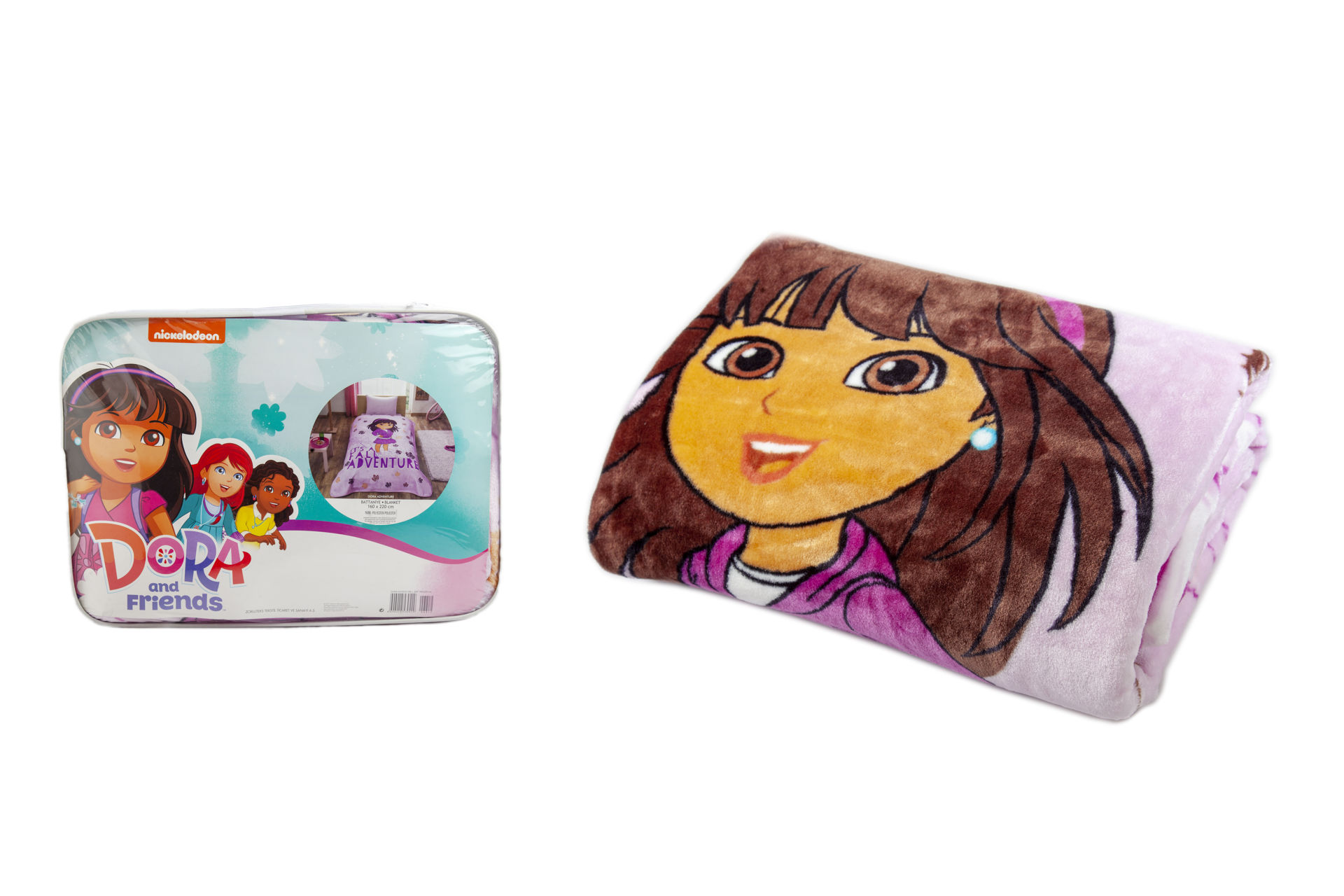 پتو دیزنی تاچ طرح دورا ادونچر DORA ADVENTURE L.BAT 160X220