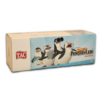 سرویس ملحفه نوزادی 4 تکه جعبه ای تاچ طرح پنگوئنز بی بی TAC LISANSLI RF NEV.TK PENGUINS BABY