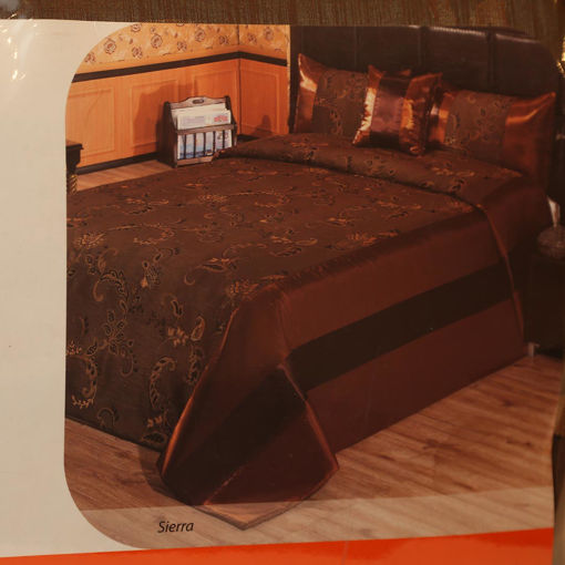 ست روتختی ساکی 4 تکه تاچ طرح سیرا TAC 4pcs Bedspread Set Double S Orange Sierra